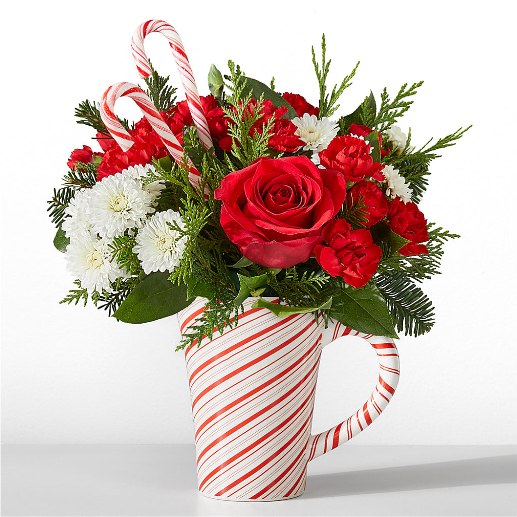 Peppermint Swirl Mug – Greater Wichita Flower Shop, Wichita KS