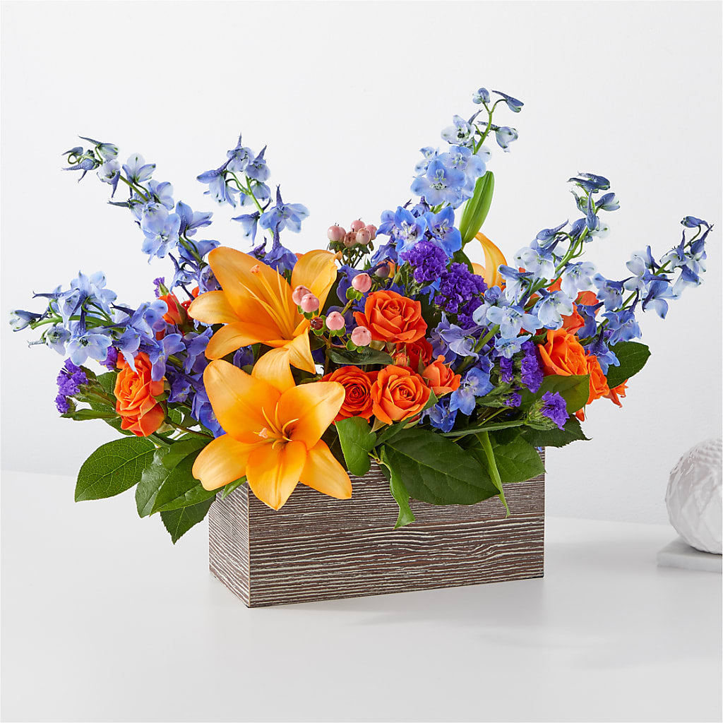 Radiant Citrus Box Bouquet – Greater Wichita Flower Shop, Wichita KS
