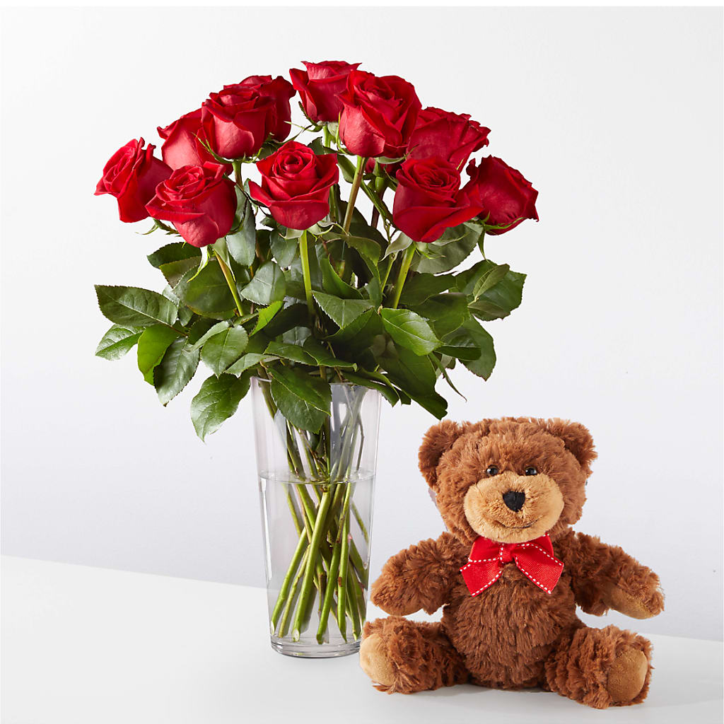 Tango In Paris Bouquet & Bear Set – Greater Wichita Flower Shop, Wichita KS