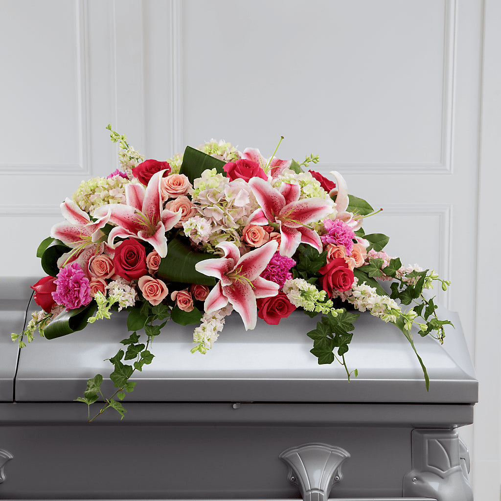 Splendid Grace Casket Spray – Greater Wichita Flower Shop, Wichita KS