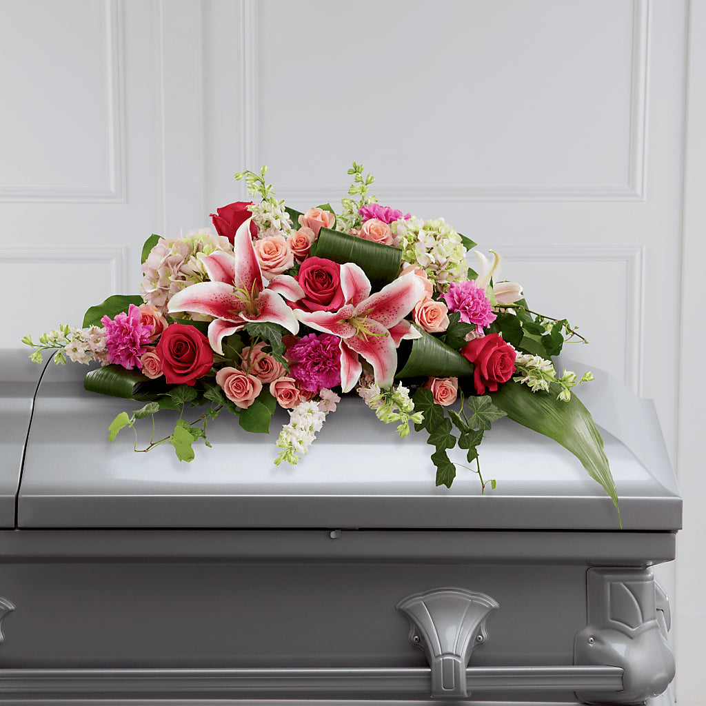 Splendid Grace Casket Spray – Greater Wichita Flower Shop, Wichita KS