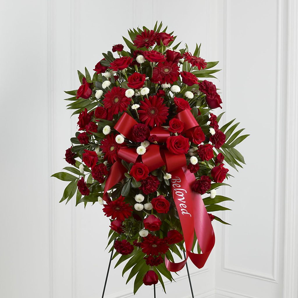 Treasured Memories Standing Spray – Greater Wichita Flower Shop, Wichita KS