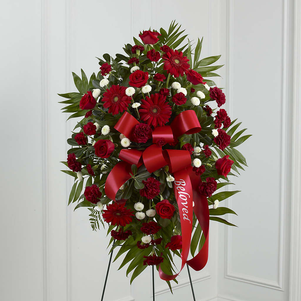 Treasured Memories Standing Spray – Greater Wichita Flower Shop, Wichita KS
