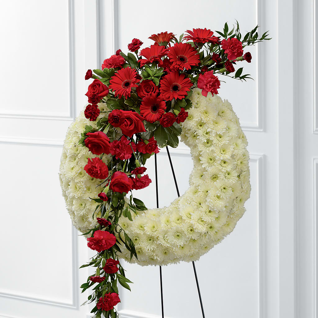 Graceful Tribute Wreath – Greater Wichita Flower Shop, Wichita KS