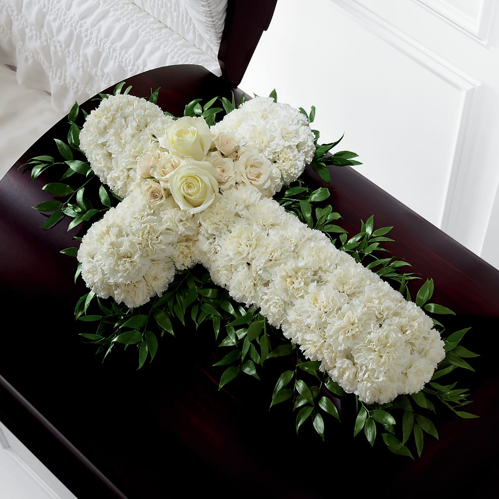 Peaceful Memories Casket Spray (Standard) – Greater Wichita Flower Shop, Wichita KS