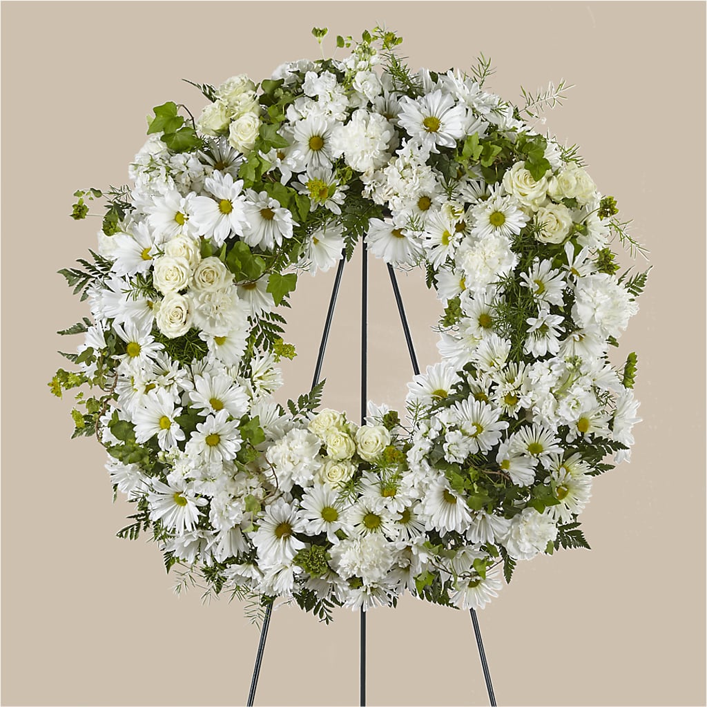 Faithful Wishes Wreath – Greater Wichita Flower Shop, Wichita KS