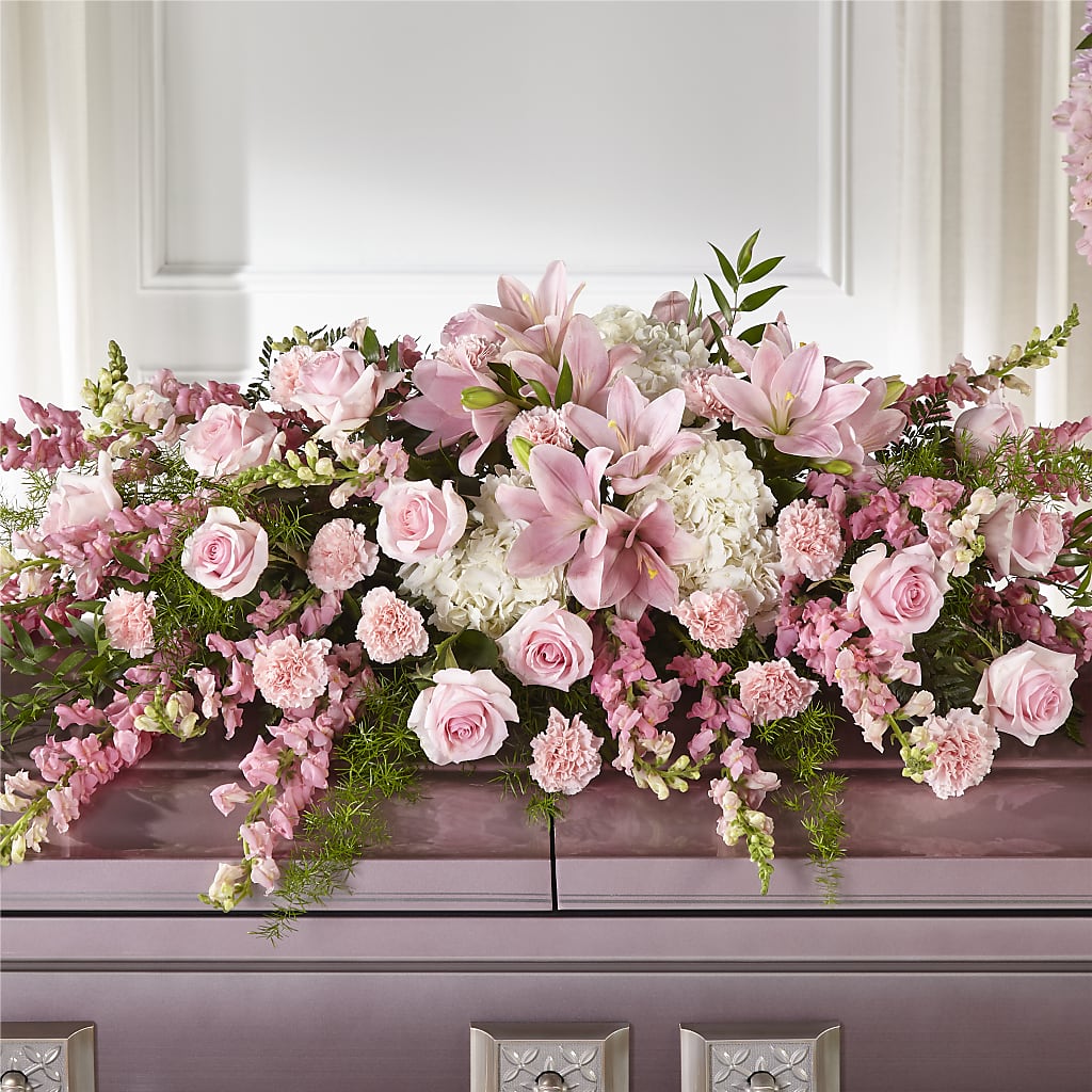 Life & Remembrance Casket Spray – Greater Wichita Flower Shop, Wichita KS