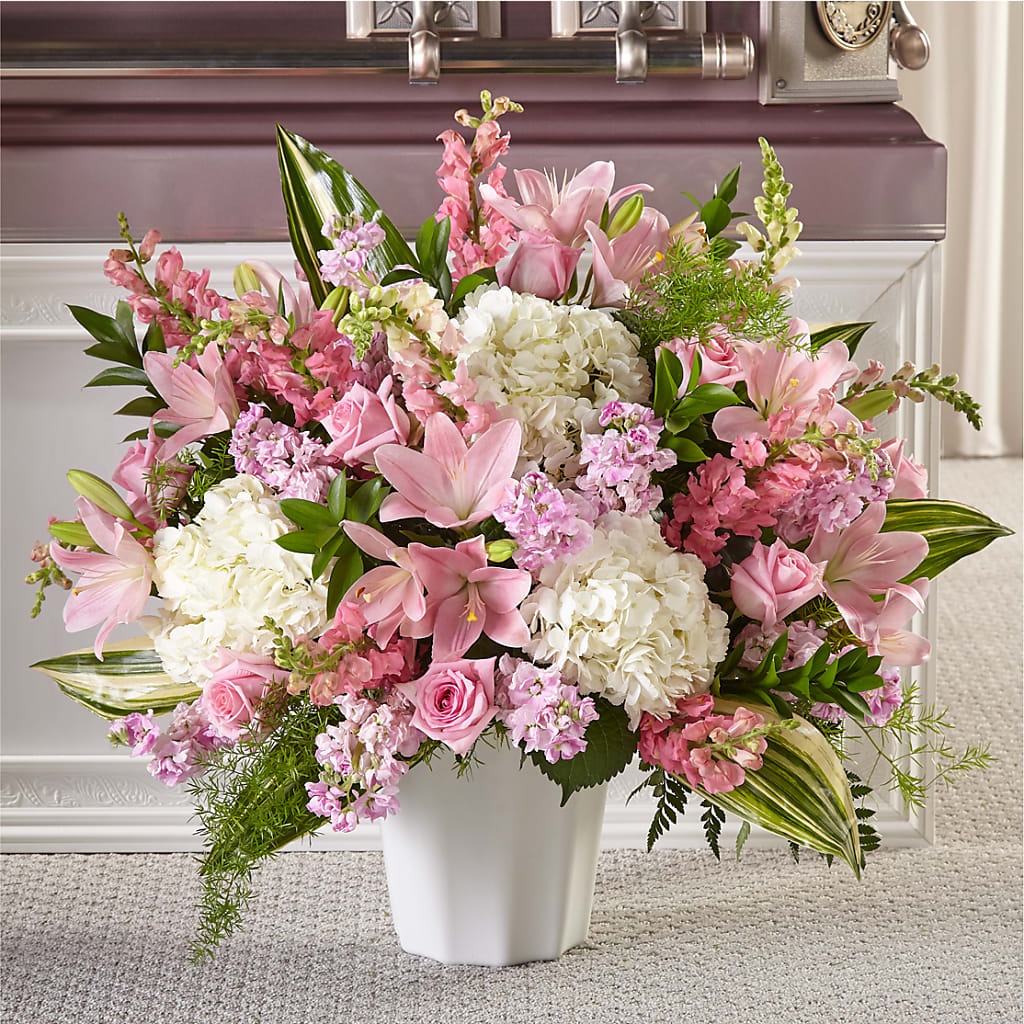 Simply Serene Floor Basket – Greater Wichita Flower Shop, Wichita KS