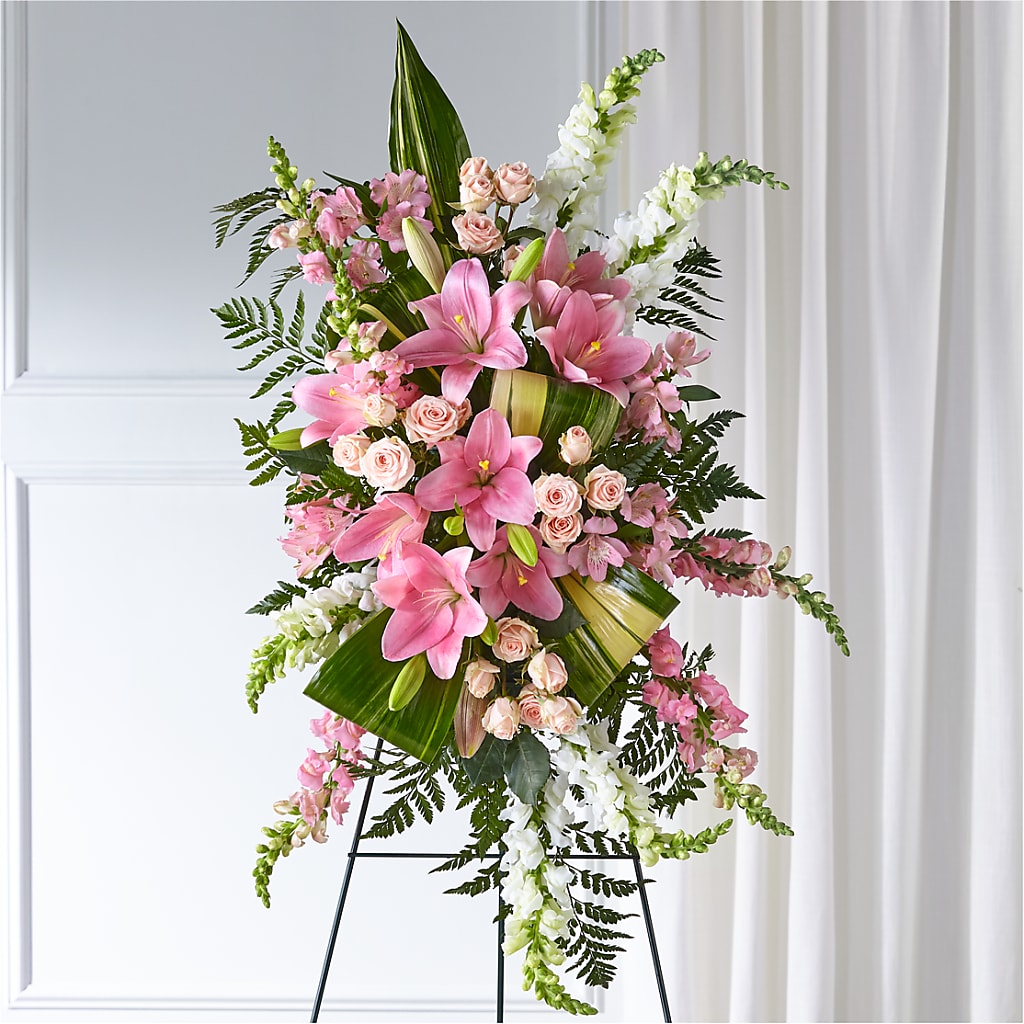 Elegant Embrace Standing Spray – Greater Wichita Flower Shop, Wichita KS