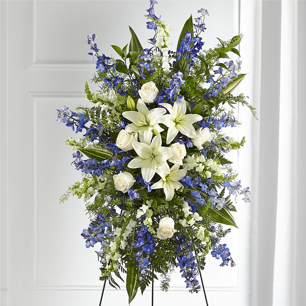 Faithful Friend Standing Spray – Greater Wichita Flower Shop, Wichita KS