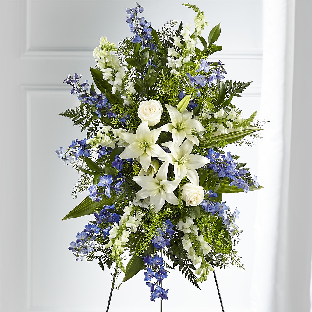 Faithful Friend Standing Spray – Greater Wichita Flower Shop, Wichita KS