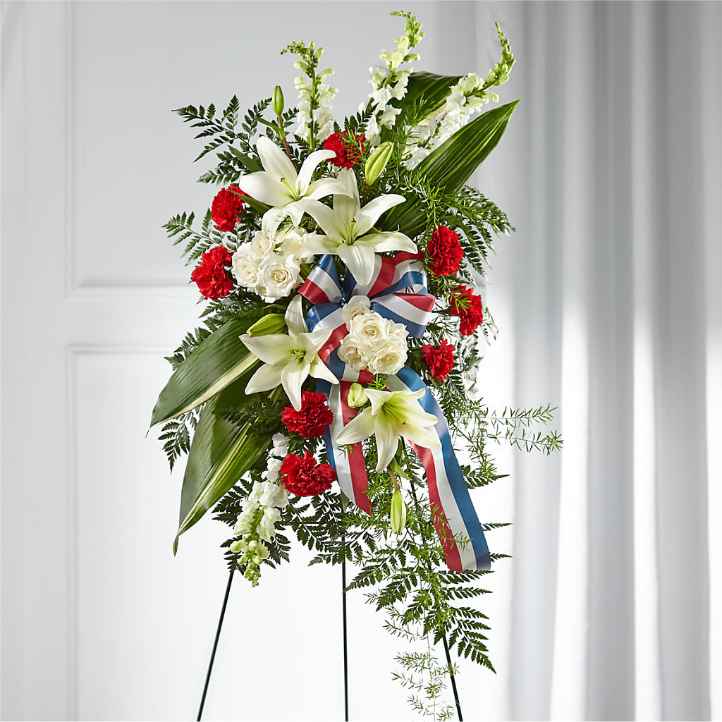 Stars of Life Standing Spray – Greater Wichita Flower Shop, Wichita KS