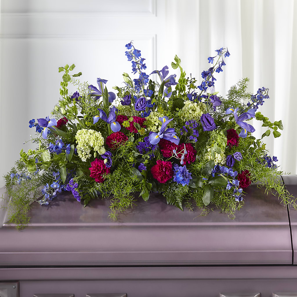 Always Treasured Casket Spray – Greater Wichita Flower Shop, Wichita KS