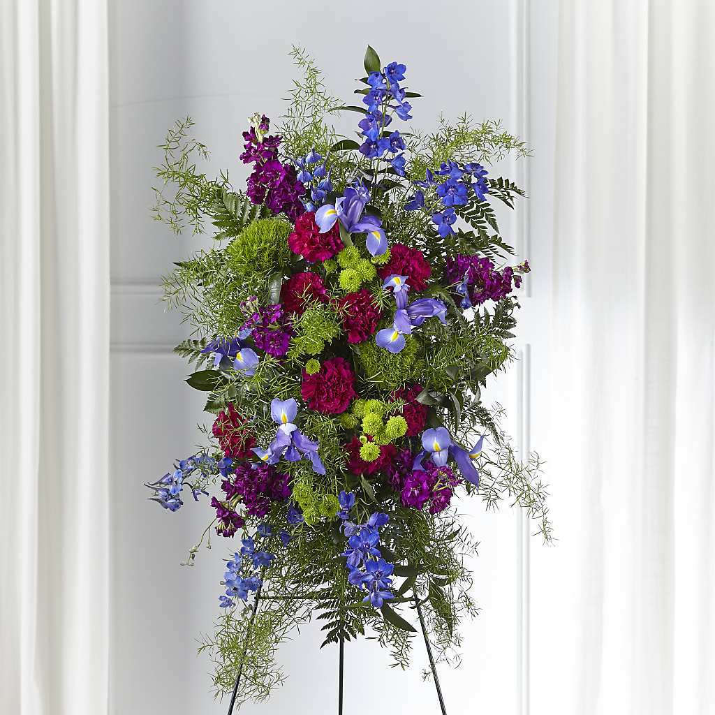 Heavenly Skies Standing Spray – Greater Wichita Flower Shop, Wichita KS