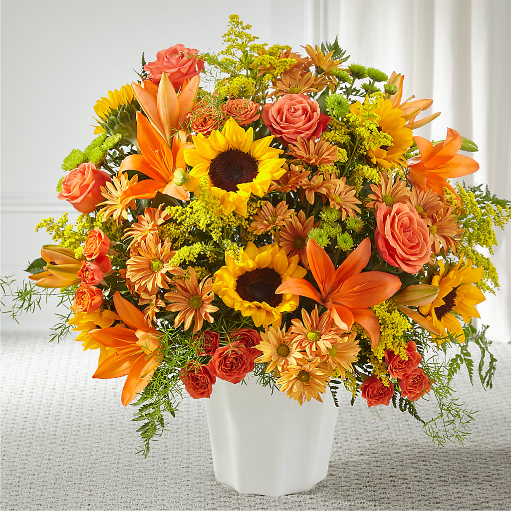 Harvest Thoughts Floor Basket – Greater Wichita Flower Shop, Wichita KS