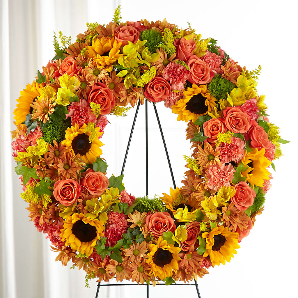 Autumnal Memories Wreath (Standard) – Greater Wichita Flower Shop, Wichita KS