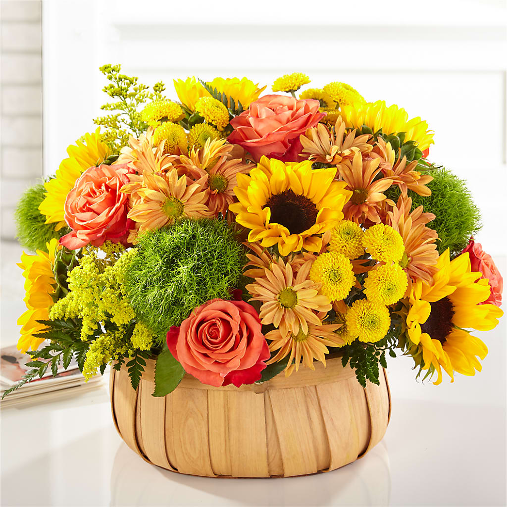 Harvest Sunflower Basket – Greater Wichita Flower Shop, Wichita KS