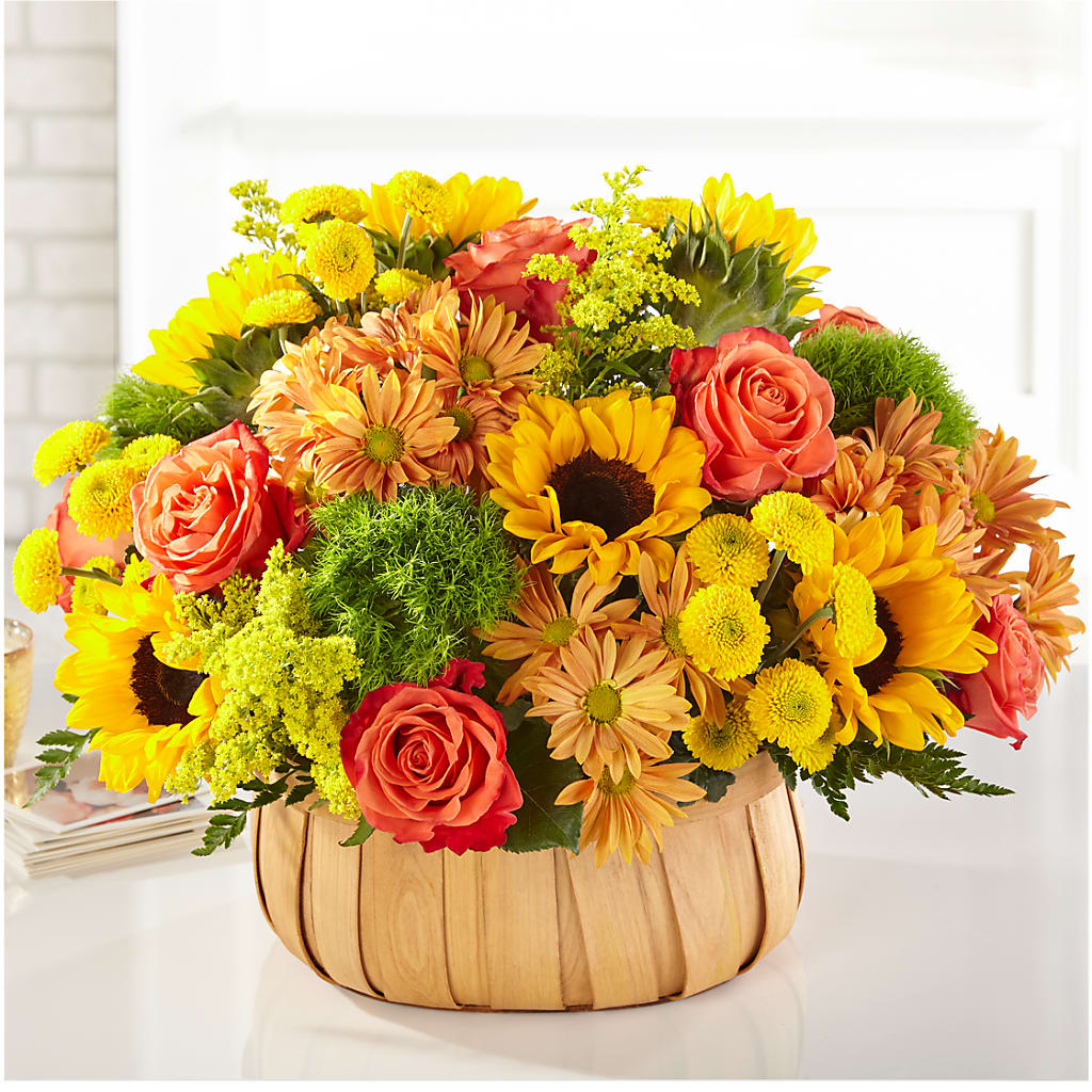 Harvest Sunflower Basket – Greater Wichita Flower Shop, Wichita KS