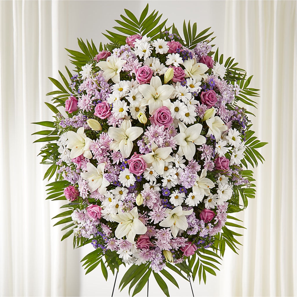Surrounded by Love Standing Spray – Greater Wichita Flower Shop, Wichita KS