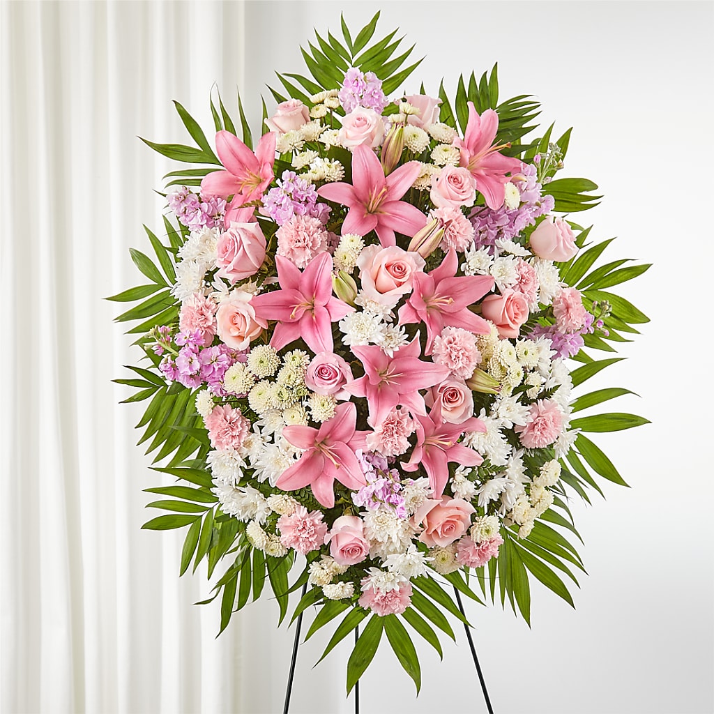 Offering Solace Standing Spray – Greater Wichita Flower Shop, Wichita KS