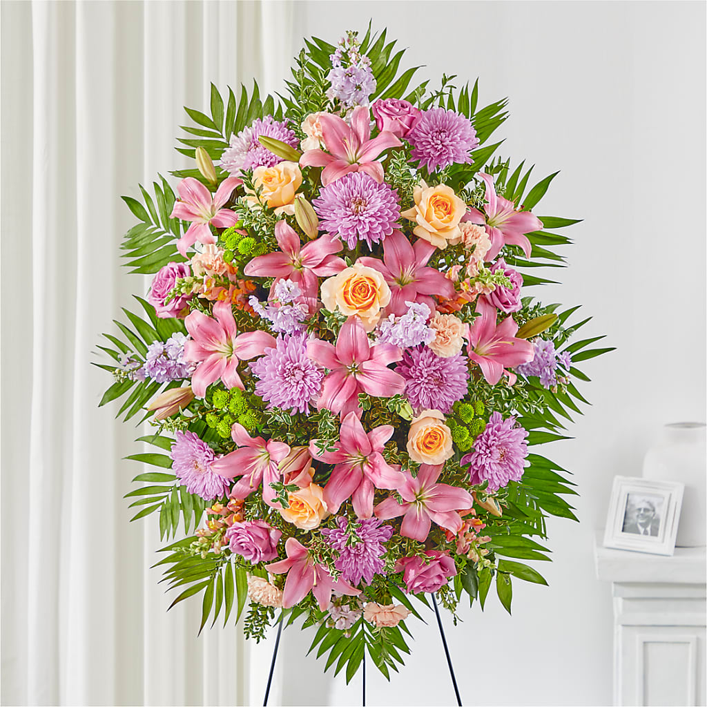 Love & Light Standing Spray – Greater Wichita Flower Shop, Wichita KS