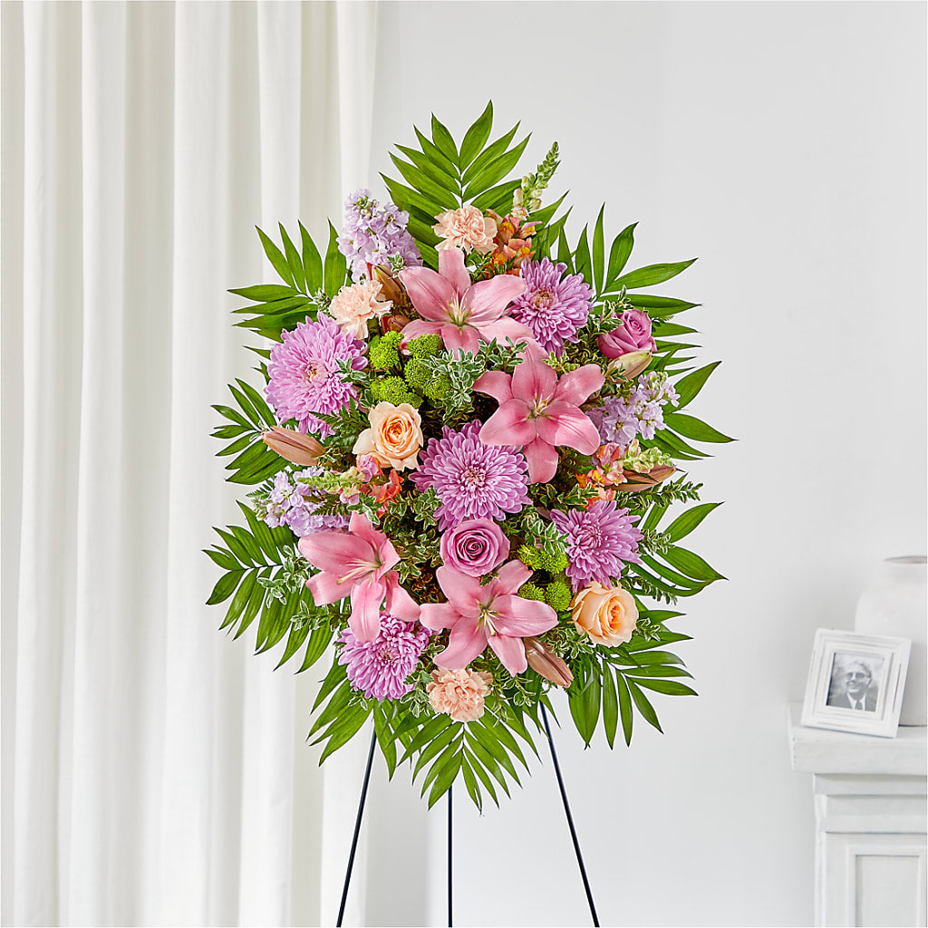 Love & Light Standing Spray – Greater Wichita Flower Shop, Wichita KS