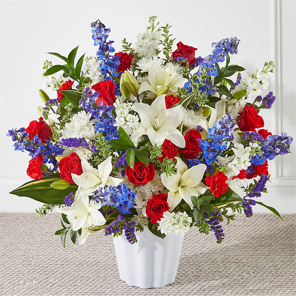 Consoled Floor Basket – Greater Wichita Flower Shop, Wichita KS