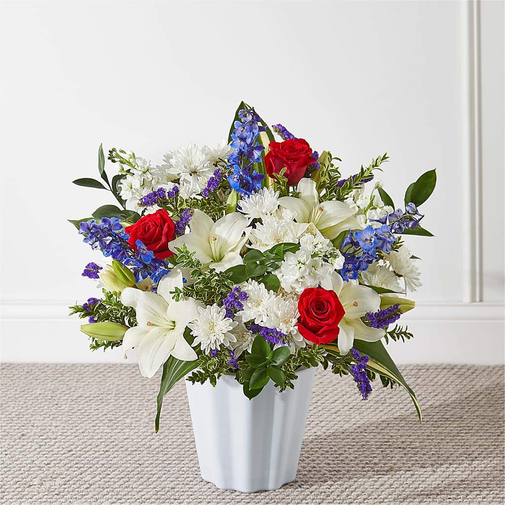 Consoled Floor Basket – Greater Wichita Flower Shop, Wichita KS