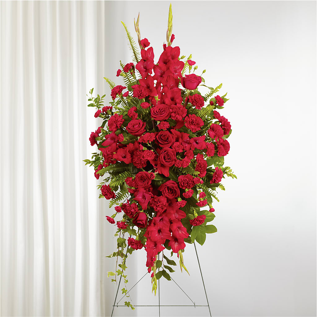 From the Heart Standing Spray – Greater Wichita Flower Shop, Wichita KS