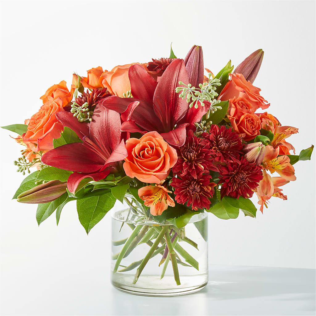 Crimson Leaves Bouquet – Greater Wichita Flower Shop, Wichita KS