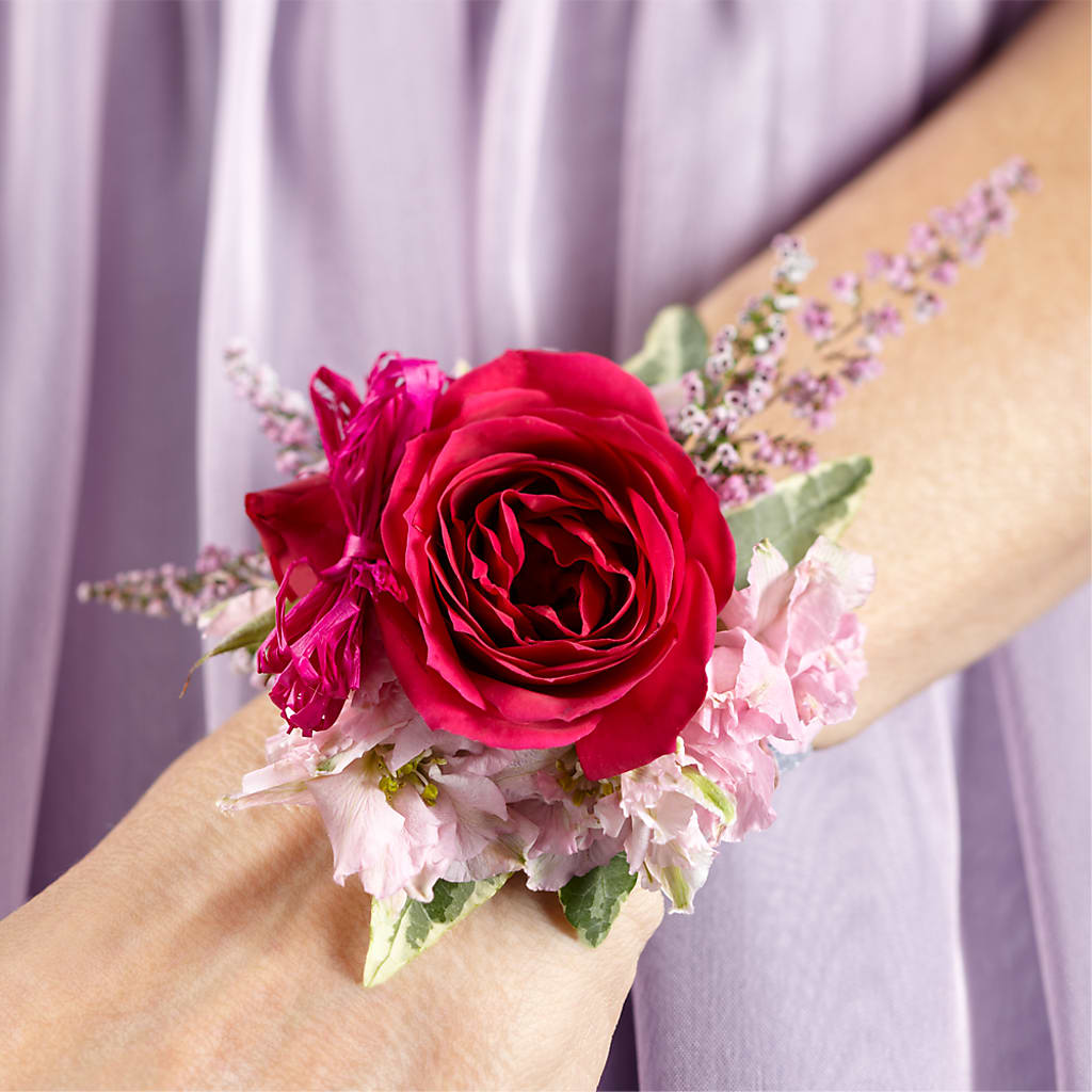 Rose Charm Corsage – Greater Wichita Flower Shop, Wichita KS