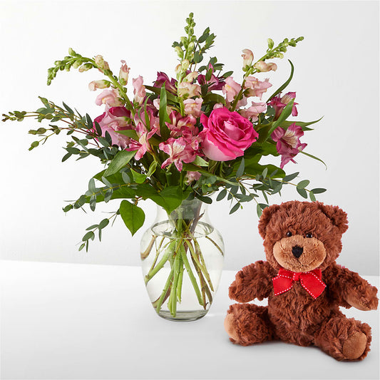 Happily Ever After Bouquet & Bear Set –  Greater Wichita Flower Shop, Wichita KS