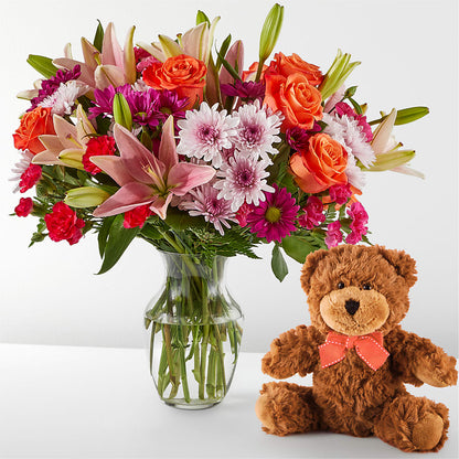 Here's Looking at You Bouquet & Bear Set –  Greater Wichita Flower Shop, Wichita KS