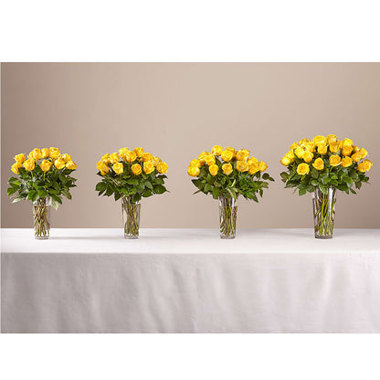 Long Stem Yellow Rose Bouquet –  Greater Wichita Flower Shop, Wichita KS