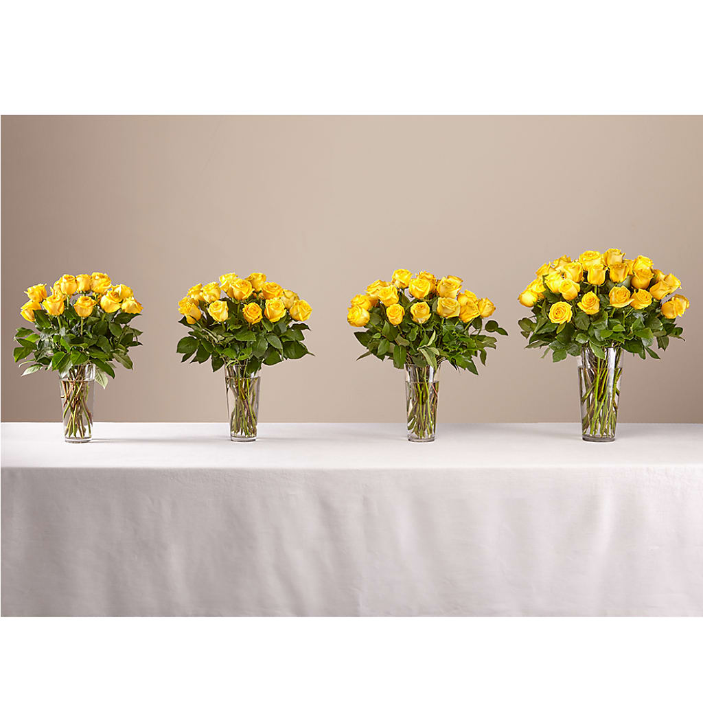 Long Stem Yellow Rose Bouquet –  Greater Wichita Flower Shop, Wichita KS