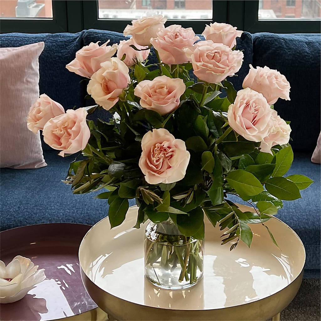Long Stem Pink Rose Bouquet –  Greater Wichita Flower Shop, Wichita KS