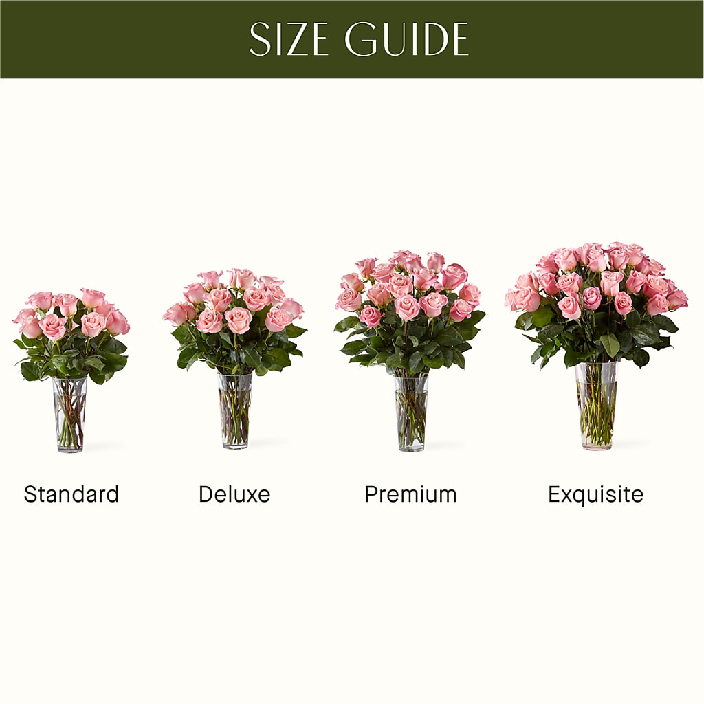 Long Stem Pink Rose Bouquet –  Greater Wichita Flower Shop, Wichita KS