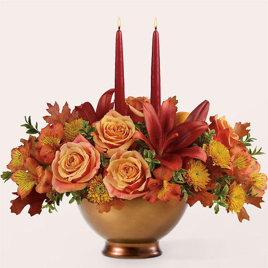 Harvest Table Centerpiece –  Greater Wichita Flower Shop, Wichita KS