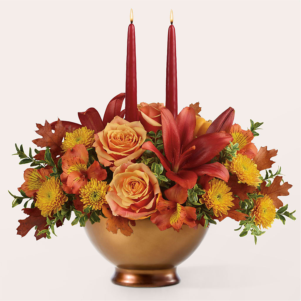 Harvest Table Centerpiece –  Greater Wichita Flower Shop, Wichita KS