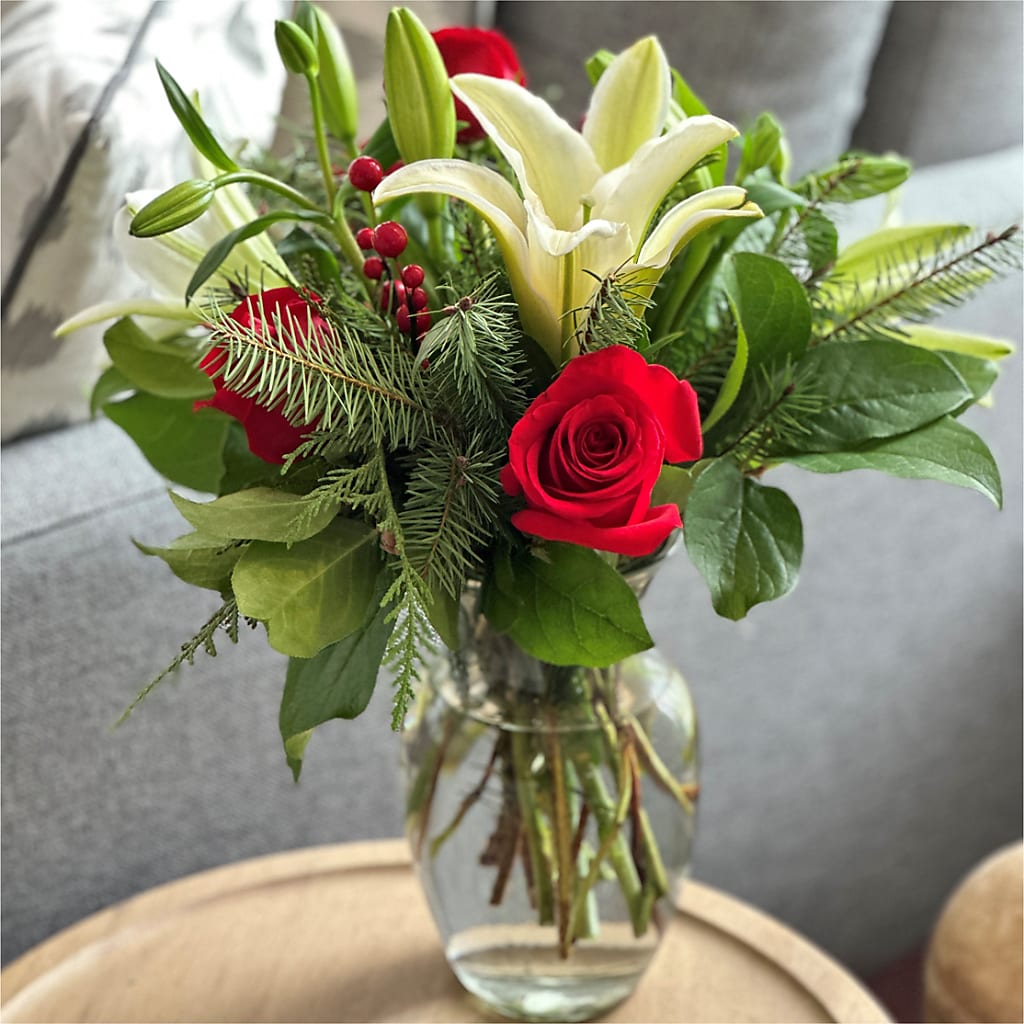 Sparkling Snowflakes Bouquet –  Greater Wichita Flower Shop, Wichita KS