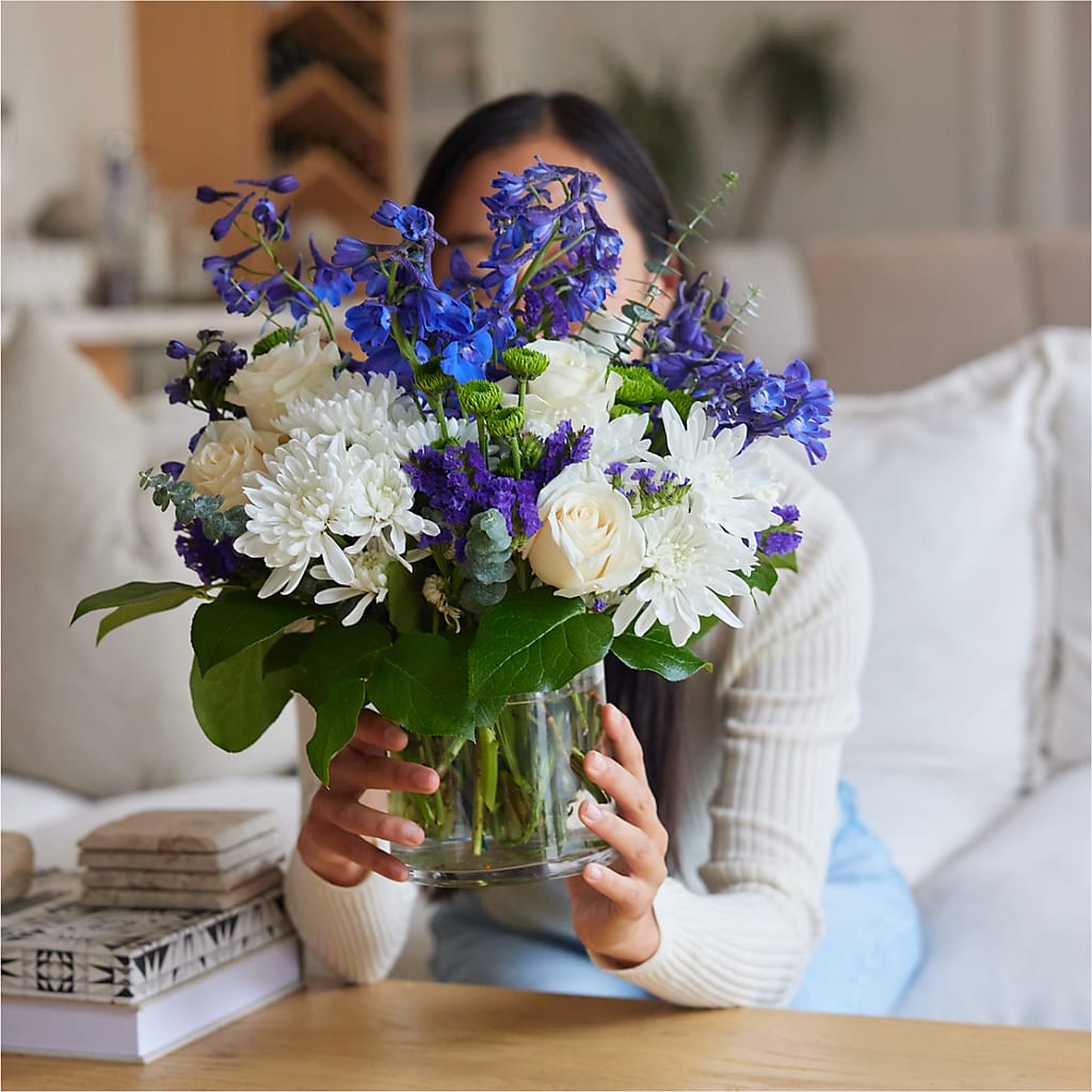 Cerulean Waves Bouquet –  Greater Wichita Flower Shop, Wichita KS