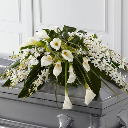 Angel Wings Casket Spray –  Greater Wichita Flower Shop, Wichita KS