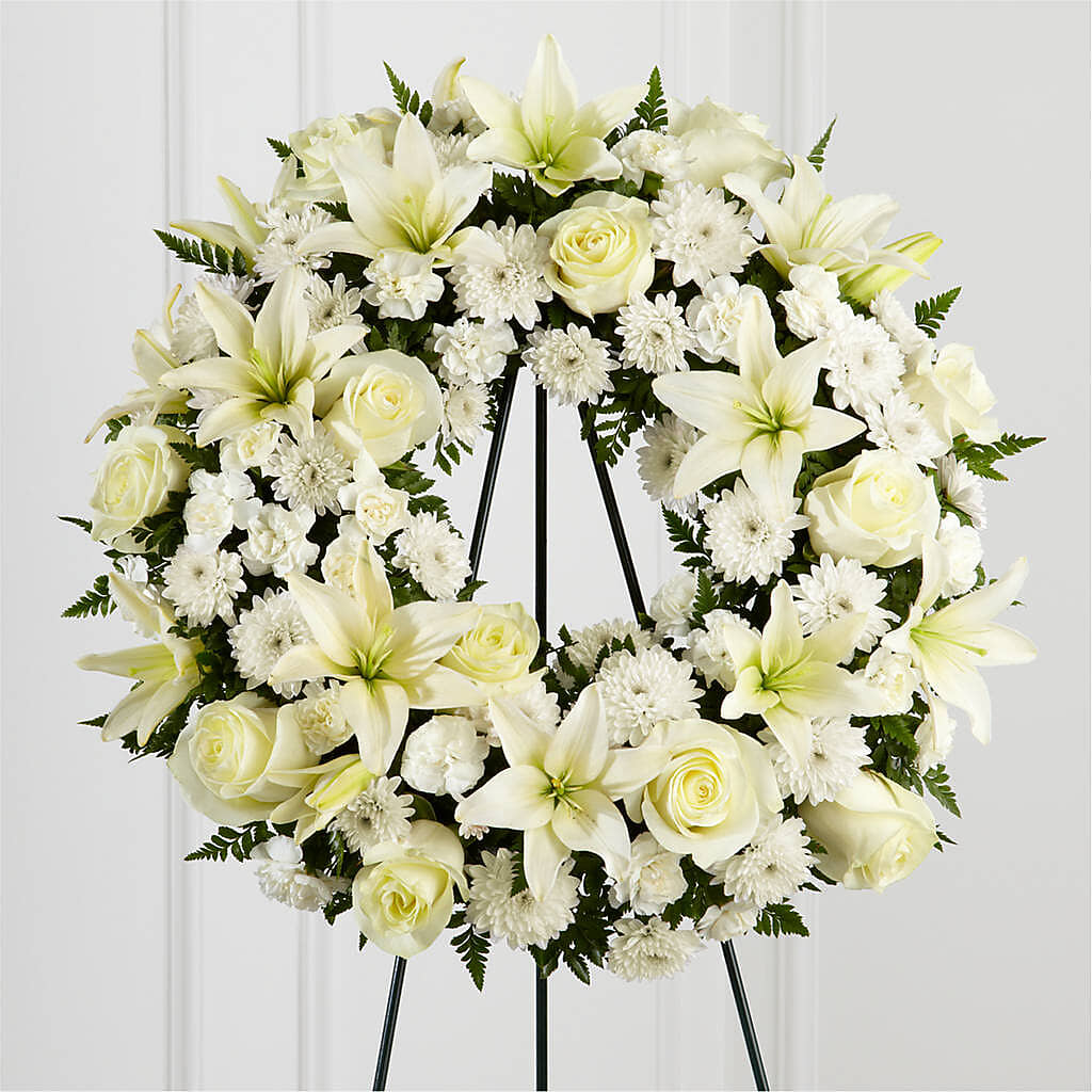 Treasured Tribute Wreath –  Greater Wichita Flower Shop, Wichita KS