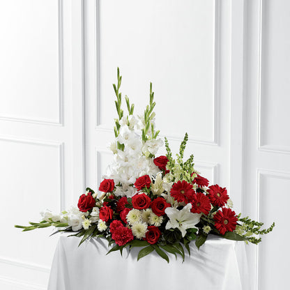 Crimson & White Arrangement –  Greater Wichita Flower Shop, Wichita KS
