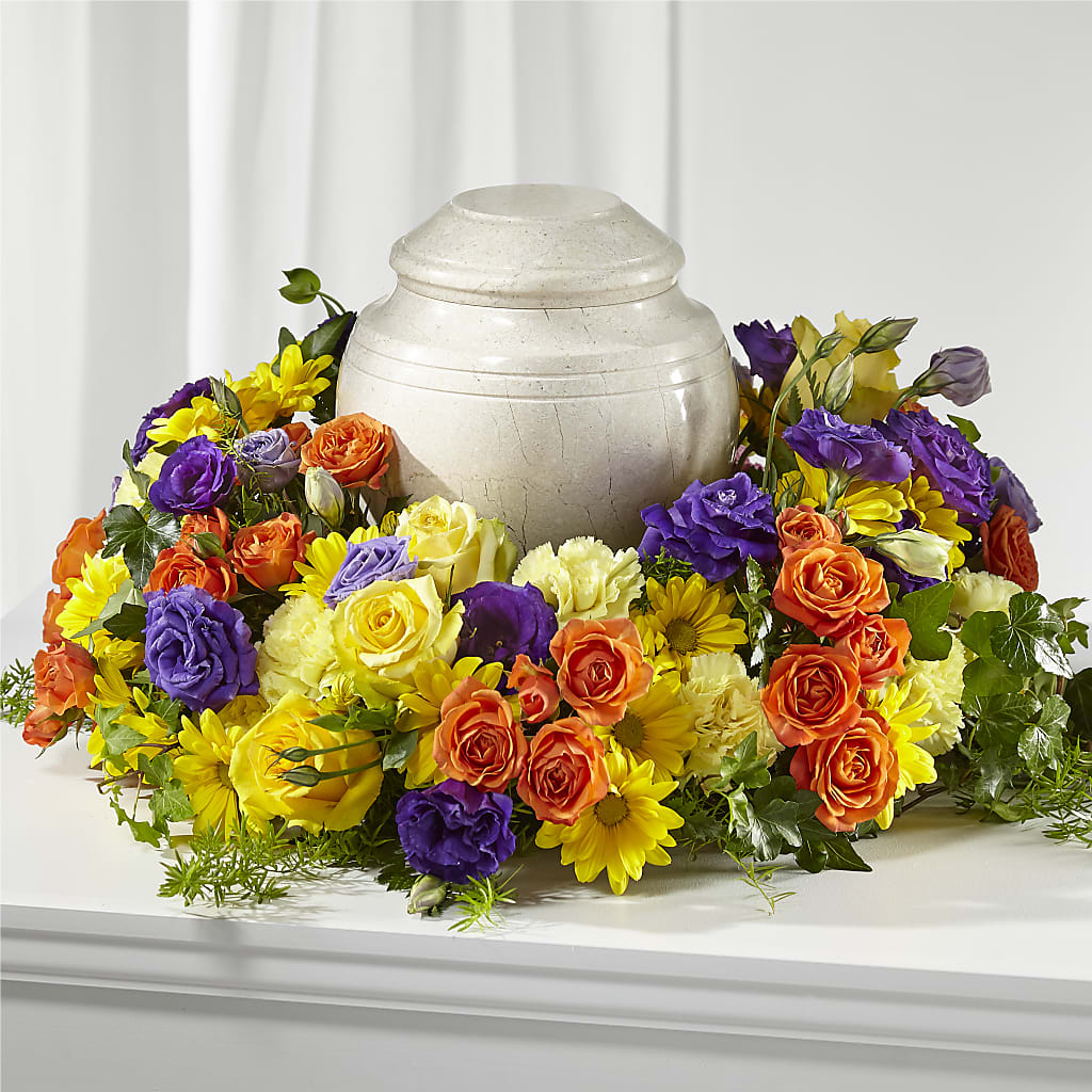 Adorno de Cremación Flores del Recuerdo