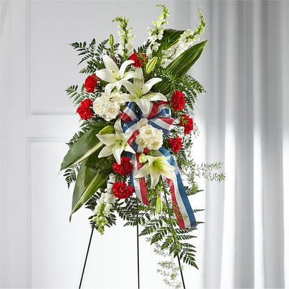 Stars of Life Standing Spray –  Greater Wichita Flower Shop, Wichita KS