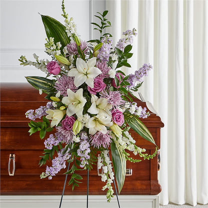 Grateful Hearts Standing Spray –  Greater Wichita Flower Shop, Wichita KS
