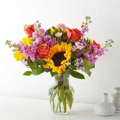 Ramo de flores "El camino de baldosas amarillas"