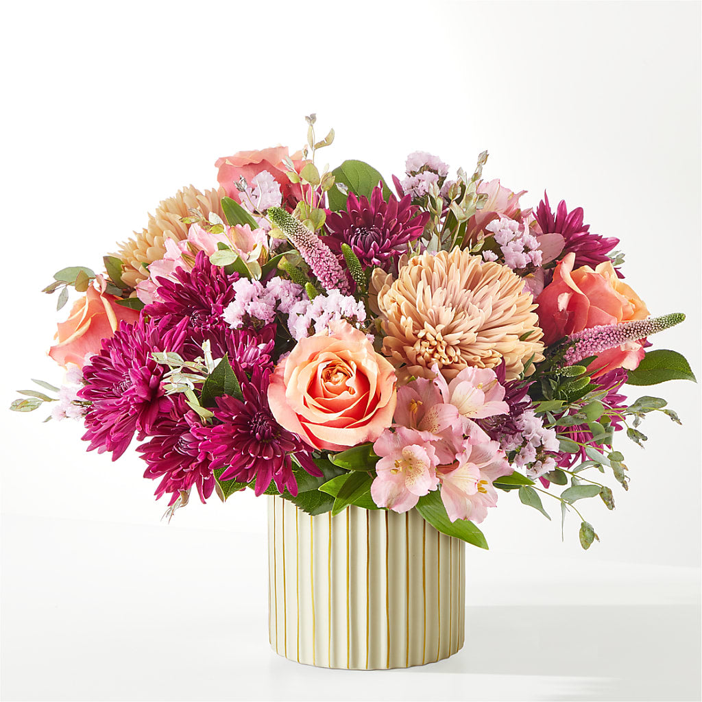 Berry Cobbler Bouquet with Ivory Vase –  Greater Wichita Flower Shop, Wichita KS