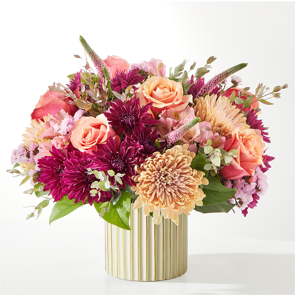 Berry Cobbler Bouquet with Ivory Vase –  Greater Wichita Flower Shop, Wichita KS